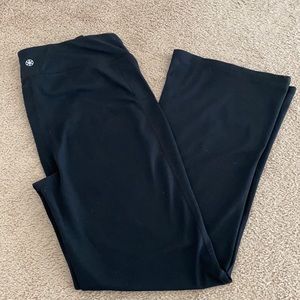 Gaiam Black Flare Leg Yoga Pants